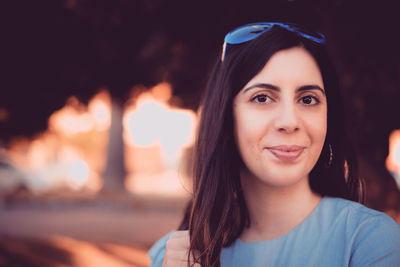 Portrait of smiling young woman