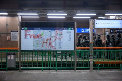 People at subway station