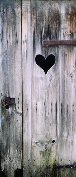 Full frame shot of old wooden door