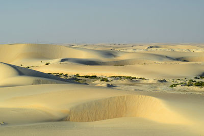 Scenic view of desert against sky