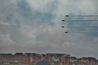 Low angle view of built structure against sky