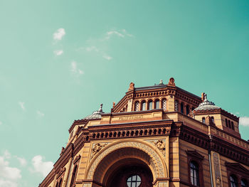 Low angle view of historical building against sky