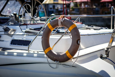 Close-up of boat