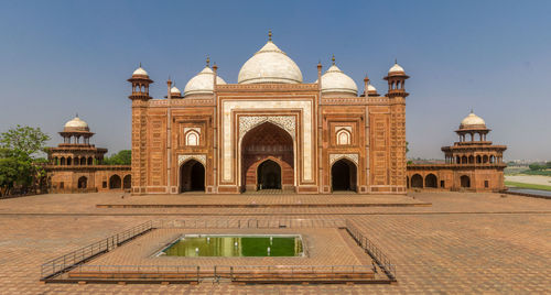 View of historical building against clear sky