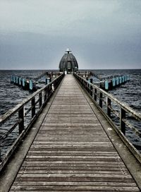 Pier on sea