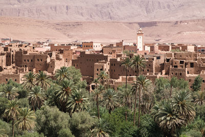 High angle view of townscape