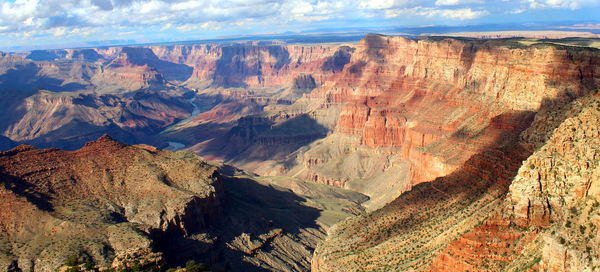 Panoramic view of rock formations