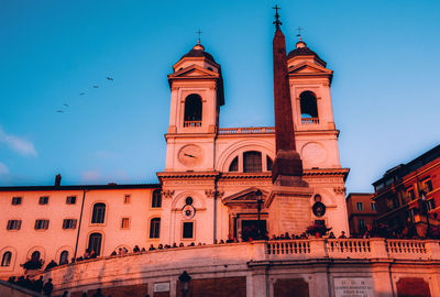 Evening view of church during sundown