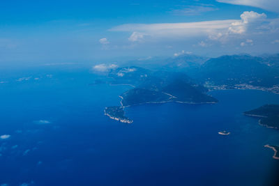 Aerial view of sea