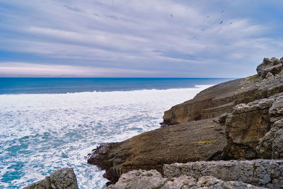 Scenic view of sea against sky