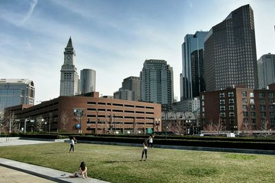 Skyscrapers in city