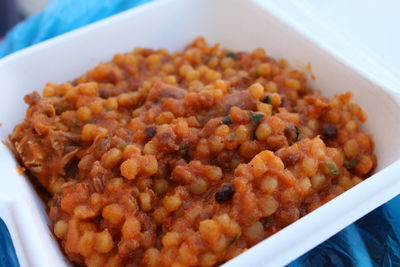 Close-up of food in plate