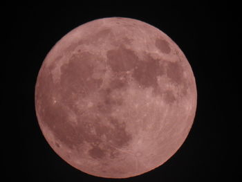 Close-up of moon against dark sky