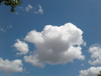 Low angle view of clouds in sky