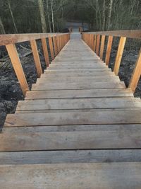 View of wooden boardwalk