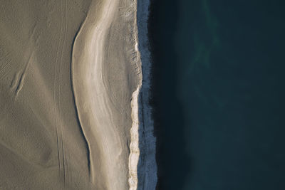 High angle view of beach