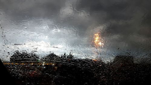 Raindrops on glass window