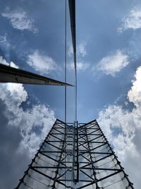 Low angle view of modern building against sky