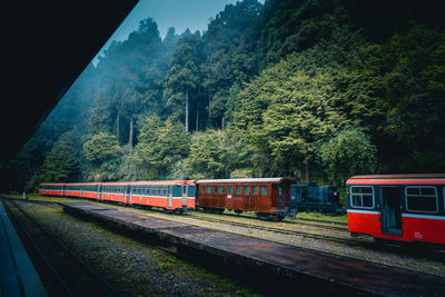 Train on railroad track