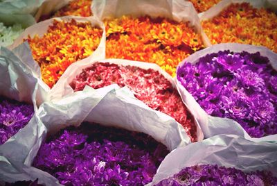 Full frame shot of pink flowers