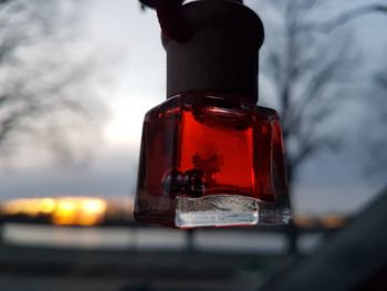 Looking through glass