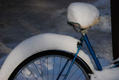 Close-up of bicycle wheel