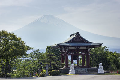 View of temple against sky