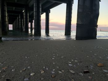 View of sea at sunset