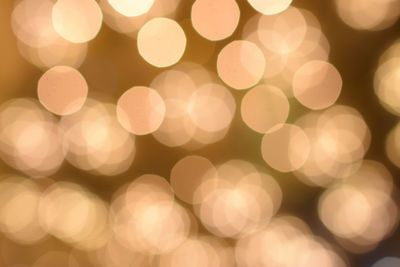 Defocused image of illuminated lights