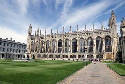 View of historical building against cloudy sky