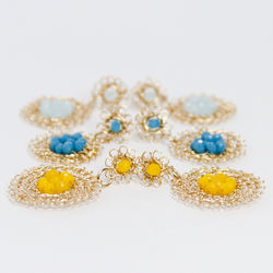 Close-up of christmas decorations against white background