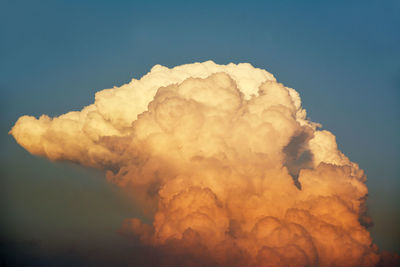 Low angle view of sky during sunset