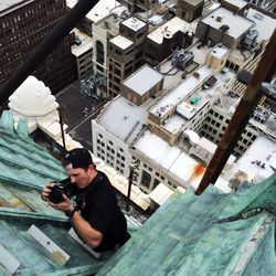 Woman standing in park