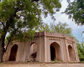 Low angle view of historical building