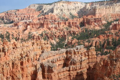 Aerial view of a canyon