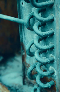 Detail shot of rusty chain