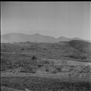 Scenic view of field against clear sky