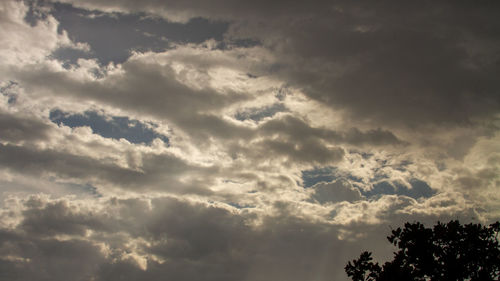 Low angle view of clouds in sky