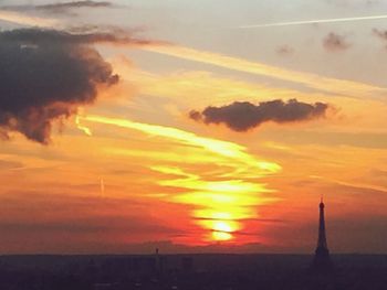 Scenic view of sky during sunset