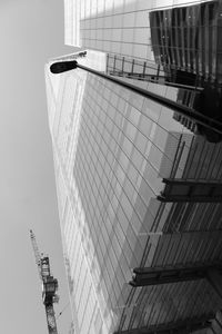 Low angle view of modern building against sky