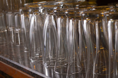 Close-up of wine glass on table