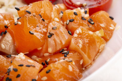 Close-up of dessert served in plate