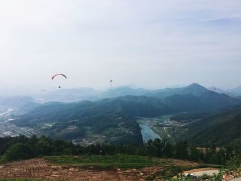 Scenic view of landscape against sky