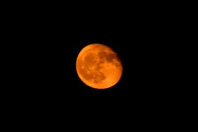 View of moon at night