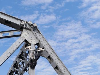 Low angle view of bridge against sky