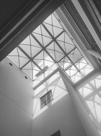 Low angle view of skylight