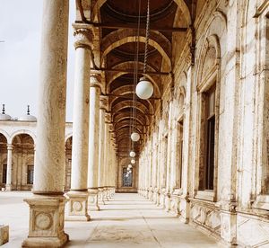 Corridor of historic building