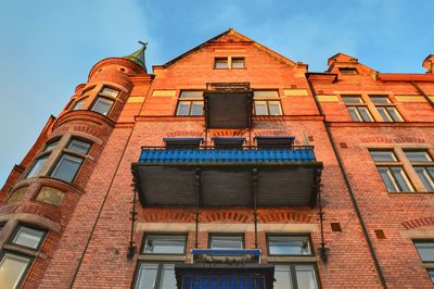 Low angle view of building against sky