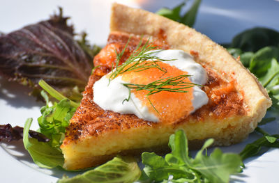 Close-up of food in plate