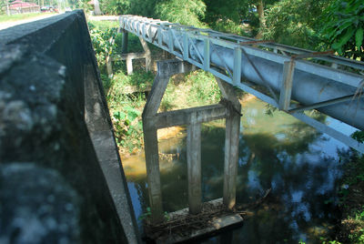 View of abandoned bridge